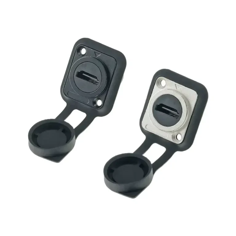 4K HDMI 2.0 Panel Mount Socket D Type Connector HDMI to HDMI Female Wall Faceplate Connector 4