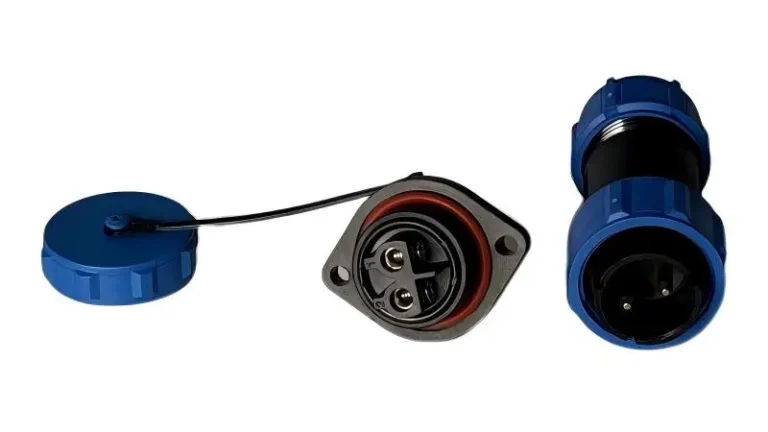 Best Waterproof Aviation Connector screwed flange