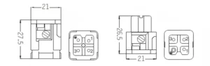 Heavy duty connector HDC HA 003 Drawing