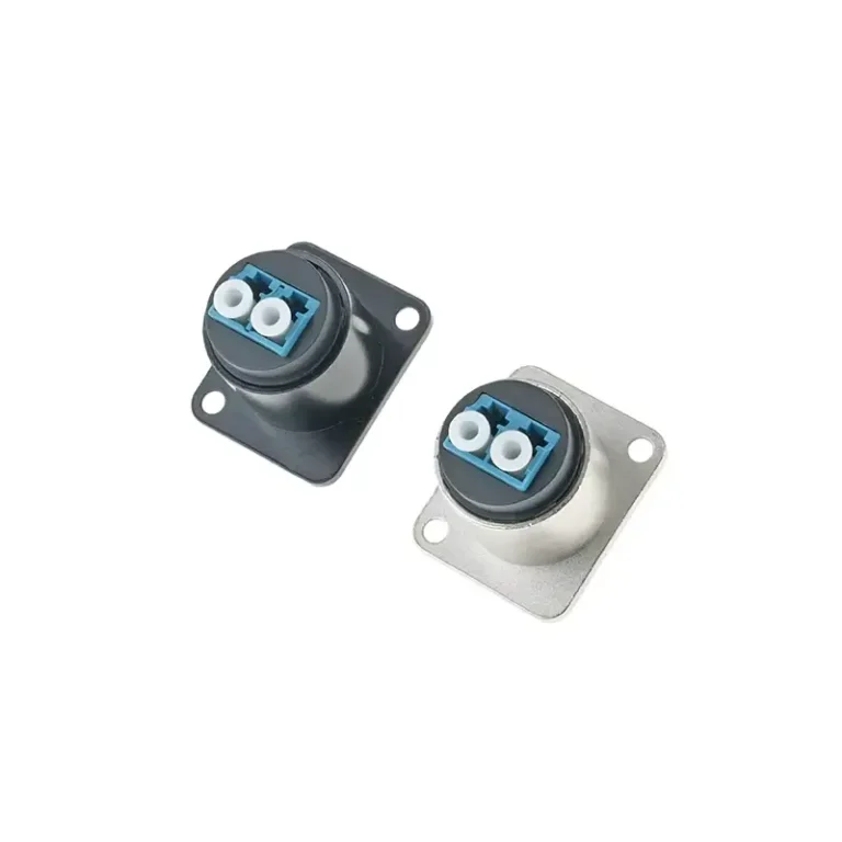 LC Fiber Optic Panel Mount Adapter Connector D Type Module Socket for Fiber Optic Network
