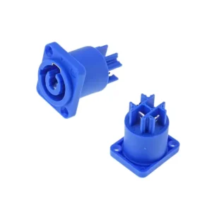 PowerCon Chassis Waterproof 3 Pins Male Socket Power Connector Bule NAC3MPA 1