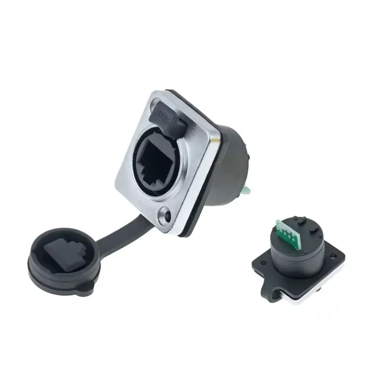 RJ45 Waterproof Network Connector Female socket Ethernet Connector PC100