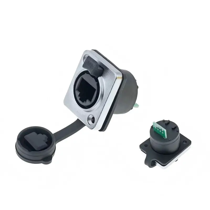 RJ45 Waterproof Network Connector Female socket Ethernet Connector PC100