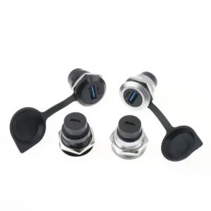USB 3.0 to Type C Socket Fixed Panel Mount Coupler Circular Female to Female Chassis Converter Docking