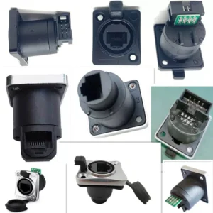 Different types of rj45 waterproof connectors