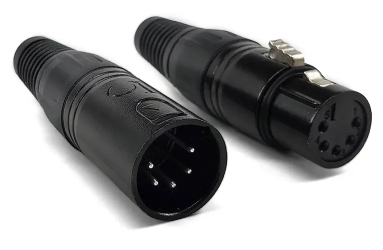 5 Pin XLR Connector male and female