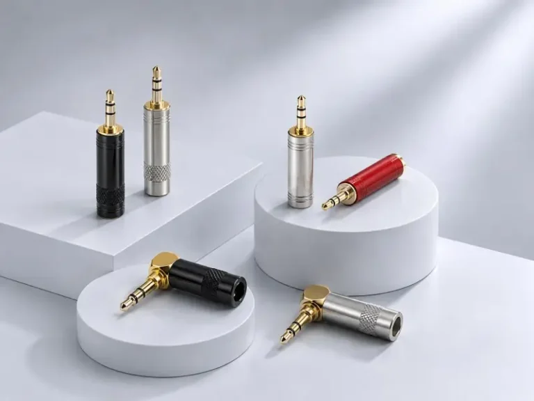 Gold-Plated TRS Connectors by Verchil — 2.5mm, 3.5mm, 6.35mm