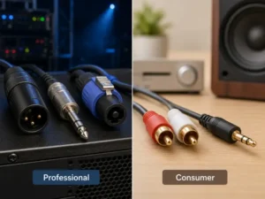 Audio Connector “Professional” vs Consumer
