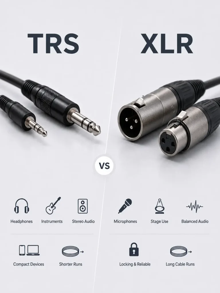 TRS vs XLR — Which Audio Connector Do You Need - Verchil