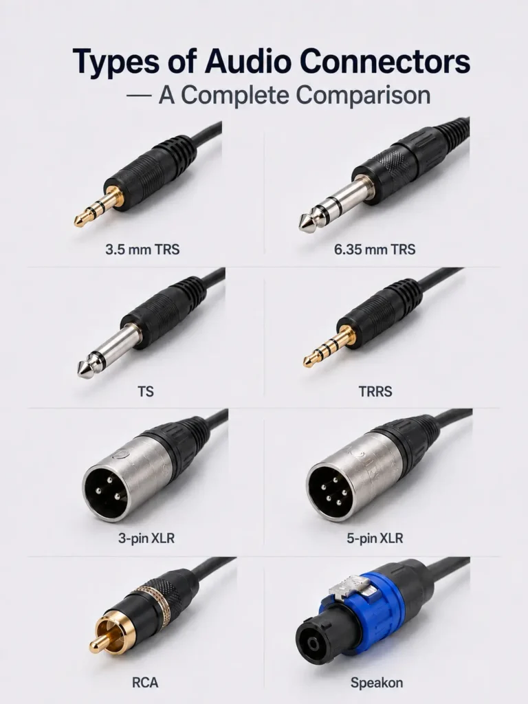 Types of Audio Connectors - Verchil