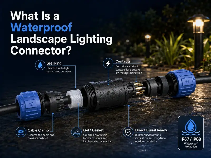 What Is a Waterproof Landscape Lighting Connector