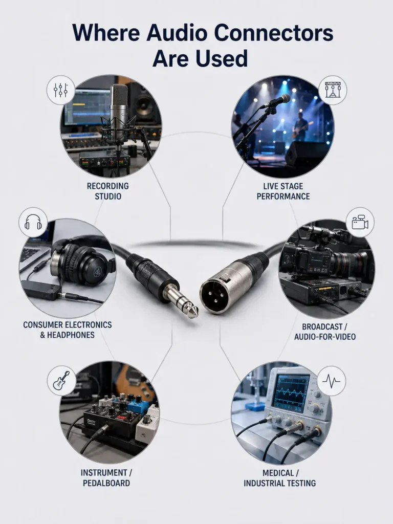 Where Audio Connectors Are Used - Verchil