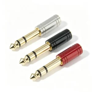 Audio Jack Convert TRS Plugs 6.35mm to 3.5mm 3-Pole Stereo Adapter