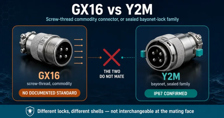 GX16 vs Y2M Screw-Thread or Sealed Bayonet Connector
